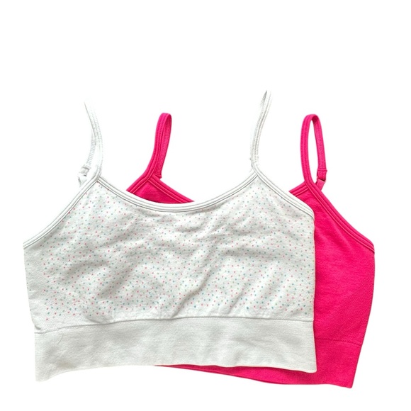 wonder nation Other - Wonder Nation. 2 pack (Pink & White Dotted) Camisole Bralettes (Girl Small)